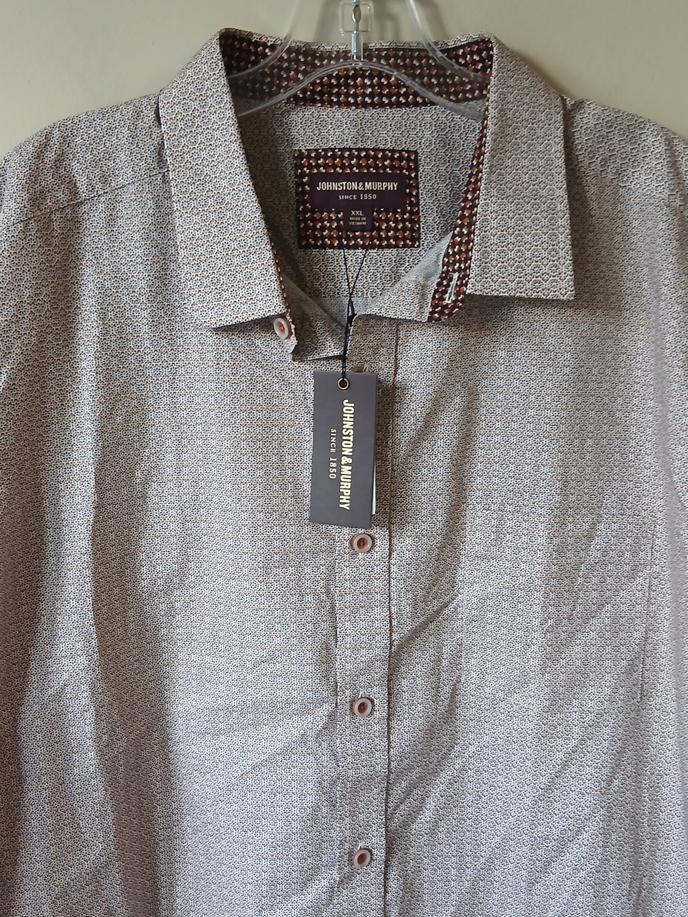 Johnston & Murphy Jacquard Men’s Button-Down Shirt